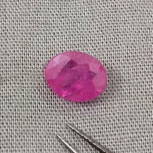 Zertifizierter 1,73ct natürlicher unbewärmter rosa roter Rubin loser Edelstein