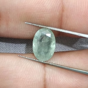 GSI Certified 4.49ct Green Ceylon Sapphire Natural unheated Loose Gemstone