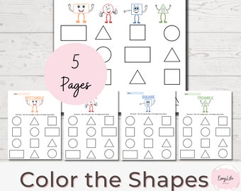 Preschool Shapes Worksheets: Learning Activities (PDF)