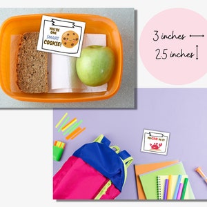 May include: Two motivational stickers with cute illustrations and encouraging messages: "You're one smart cookie!" and "You can do it!" The stickers are 3 inches wide and 2.5 inches tall.