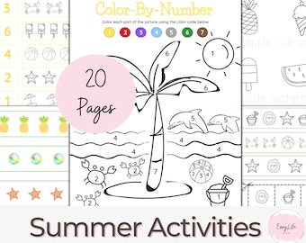 summer worksheets etsy