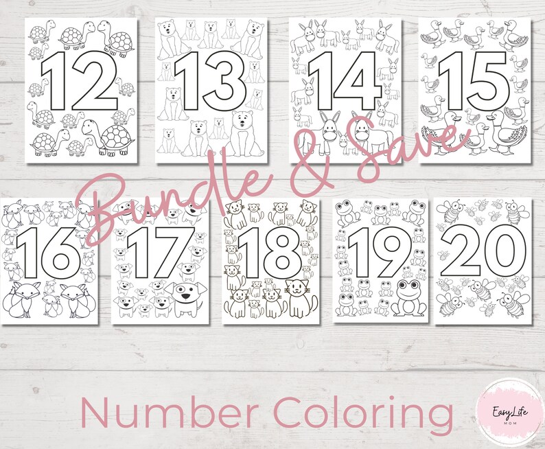 46 Printable Alphabet & Number Coloring Pagespreschool - Etsy Canada