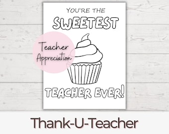 Teacher Appreciation Printable Teacher Appreciation Week Gift Thank You Teacher Gifts Coloring Pages School Kids Instant Digital Download
