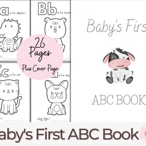 Baby&#39;s First ABC Book, ABC Book Baby Shower, Abc Book Baby, Abc Book Baby Shower Game, Alphabet Coloring Book, Baby Shower Coloring Pages