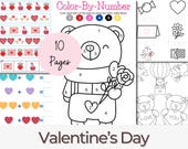 Preschool Valentine's Day Activities, Preschool, PreK Worksheets, Valentine's Coloring, Valentines Day Preschool Coloring, Coloring Pages