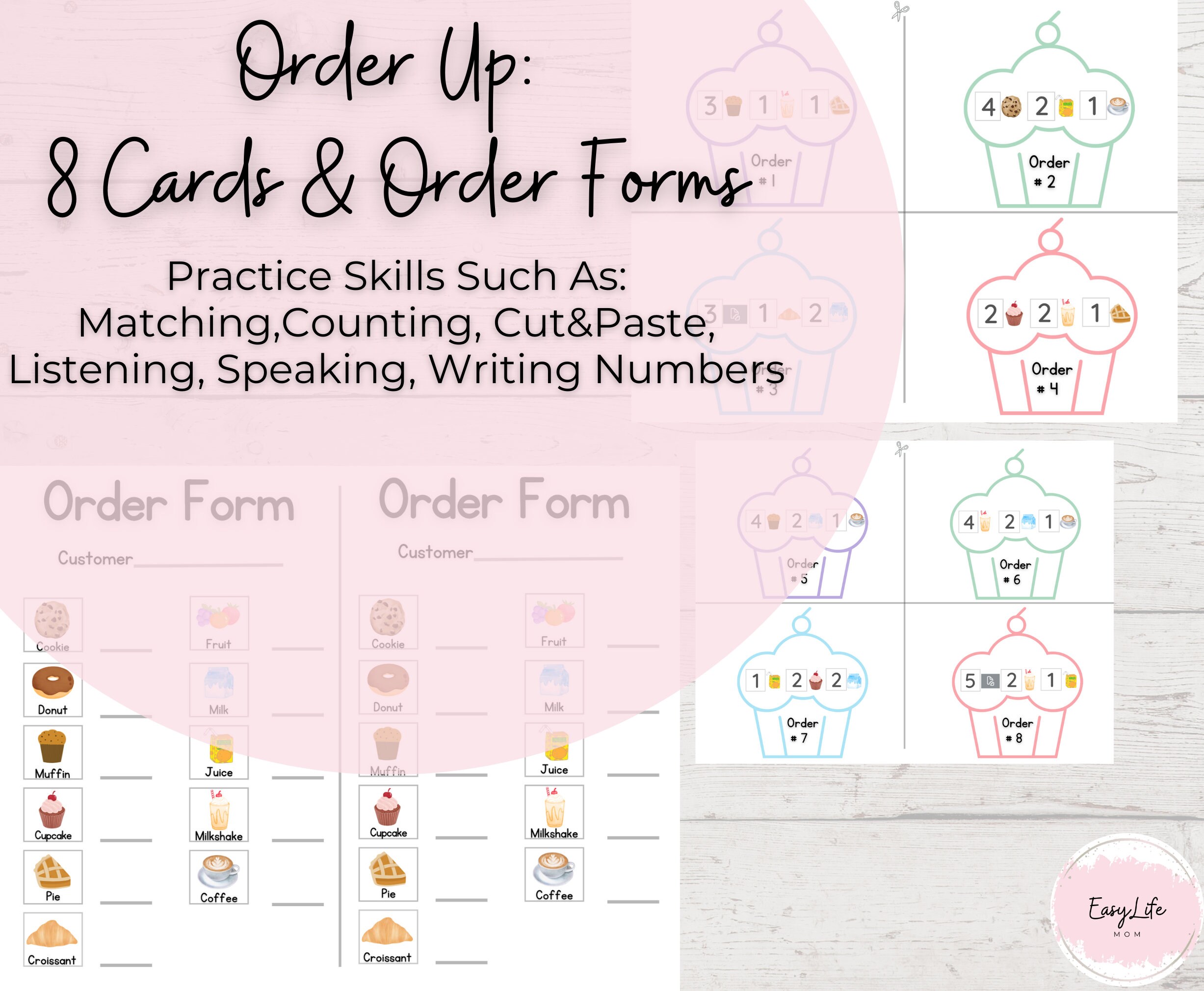 Pretend Play BAKERY, Printable Activity, Bakery Shop, Pretend Play ...
