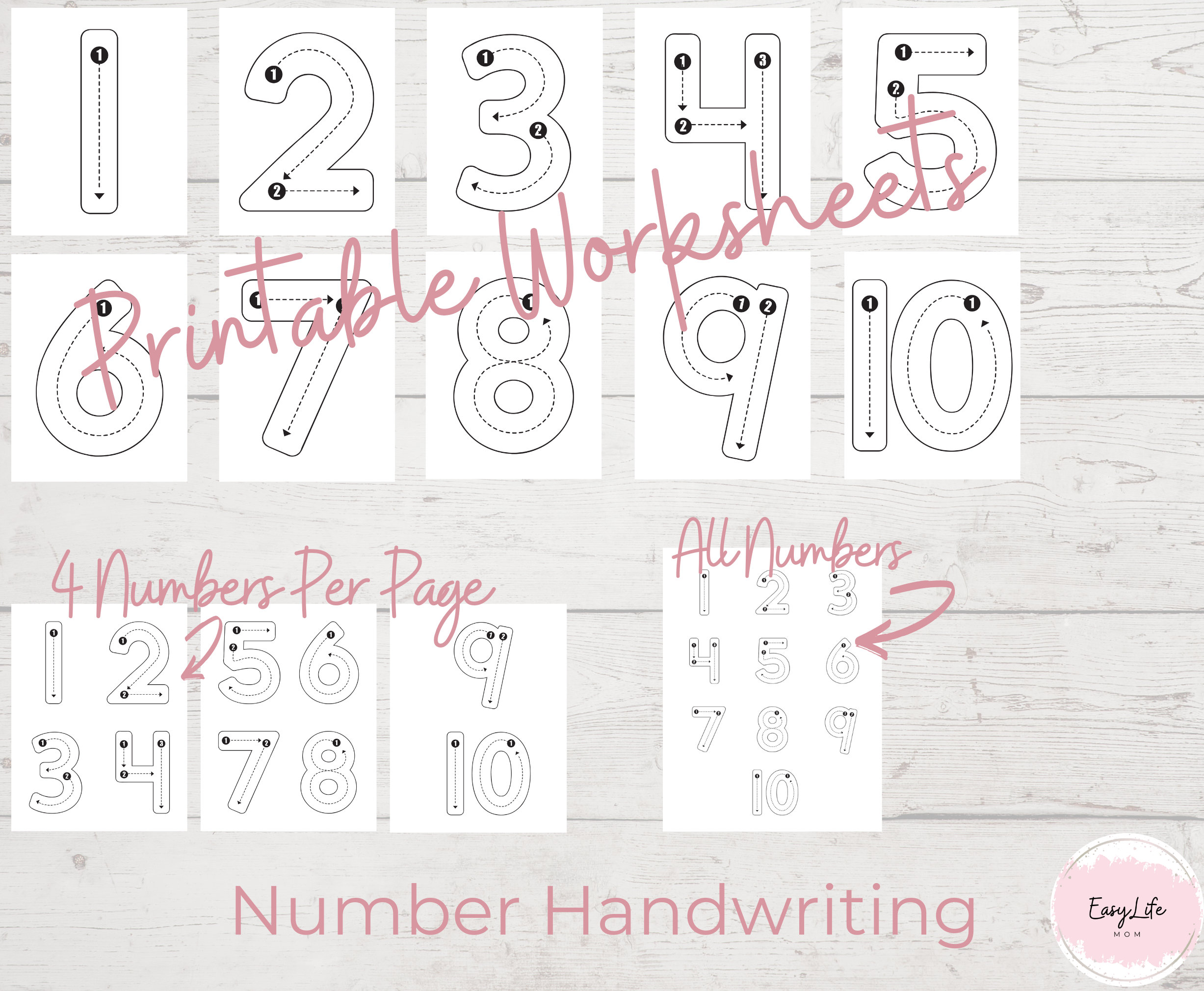 Preschool Handwriting Worksheets Preschool Activities Prek - Etsy