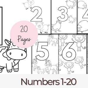 Printable Numbers Coloring Pages for Preschool Math Activities Prek Worksheets Homeschool Printable Preschool Sheets Numbers