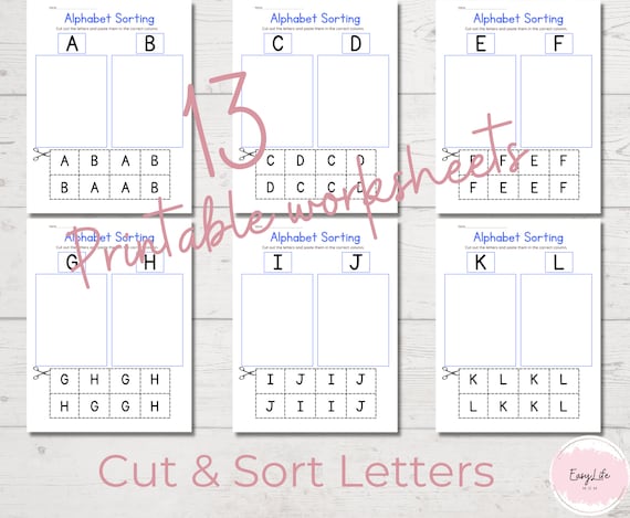 Along the Way: Letter or Number ~ Sorting Activity