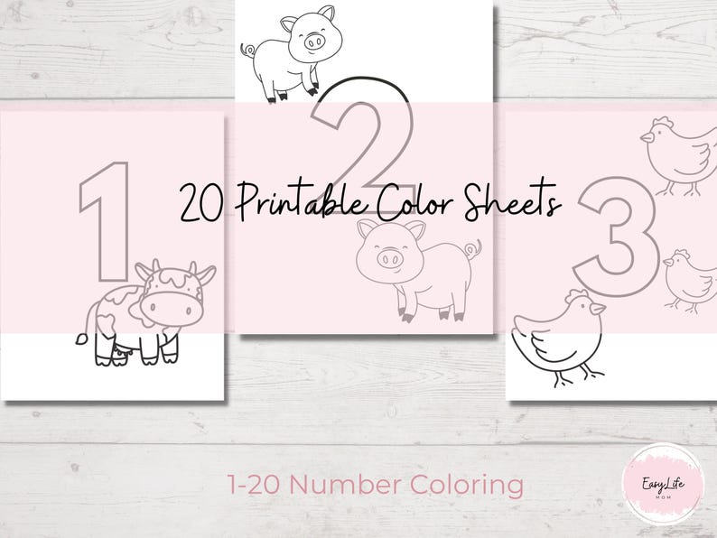 Printable Numbers Coloring Pages for Preschool Math Activities Prek ...