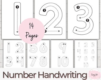 Writing Paper for Kindergarten Instant Download Printable Penmanship Handwriting  Paper in Digital Format for Kids Preschool Print at Home 