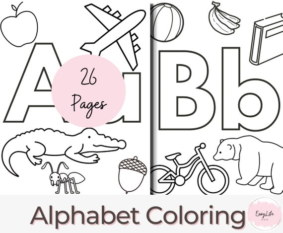 ABC coloring books for toddlers No.1: Alphabet coloring books for