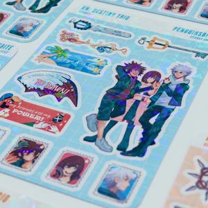 Kingdom Hearts Trio Sticker Sheets