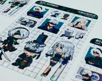 Hoja de pegatinas de Nier Automata