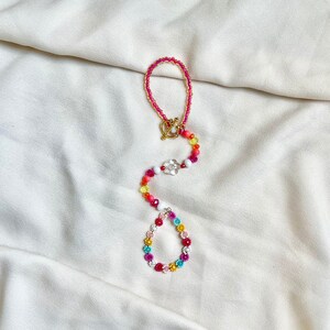 Groovy Flower Beaded Car Charm / Rear View Mirror Accessory / Car Accessories For Women