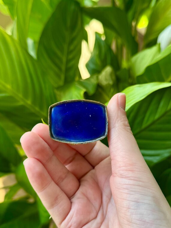 Miniature Rectangular Shaped Floral Black Cloison… - image 10