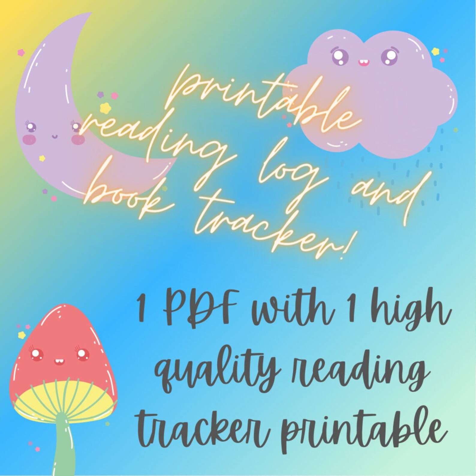 10 Book Challenge Printable Book Log Reading Tracker | Book Stack ...