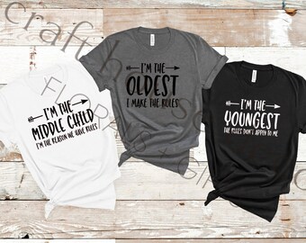 Sibling Rules / oldest child / middle child / youngest child / favorite child /