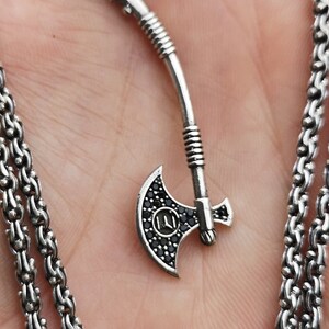 Silver Axe Necklace , Silver Scandinavian Axe Pendant , Viking Axe buying Pendant , Oxide Men's Necklace , 925k Sterling Silver , Gift For Him