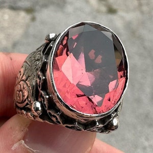 Zultanite Stone Handmade Silver Men Ring, Custom Name Ring, Zultanite Stone Ring,  Jewelry for Men,925k Sterling Silver,Men Ring,Gift