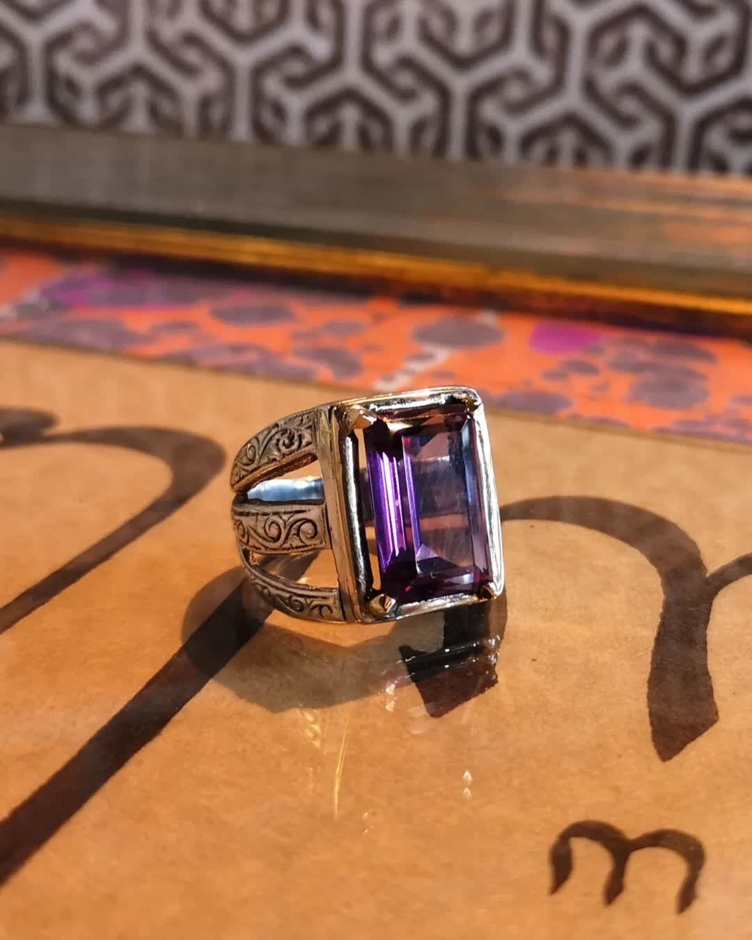 Original Amethyst Stone Silver Ring,925k Sterling Silver, 100% Original Natural Stone Ring, Personalized Jewelry,men Ring,women Ring, Purple - Etsy Original Amethyst Stone Silver Ring,925k Sterling Silver, 100% Original Natural Stone Ring, Personalized Jewelry,men Ring,women Ring, Purple - Etsy