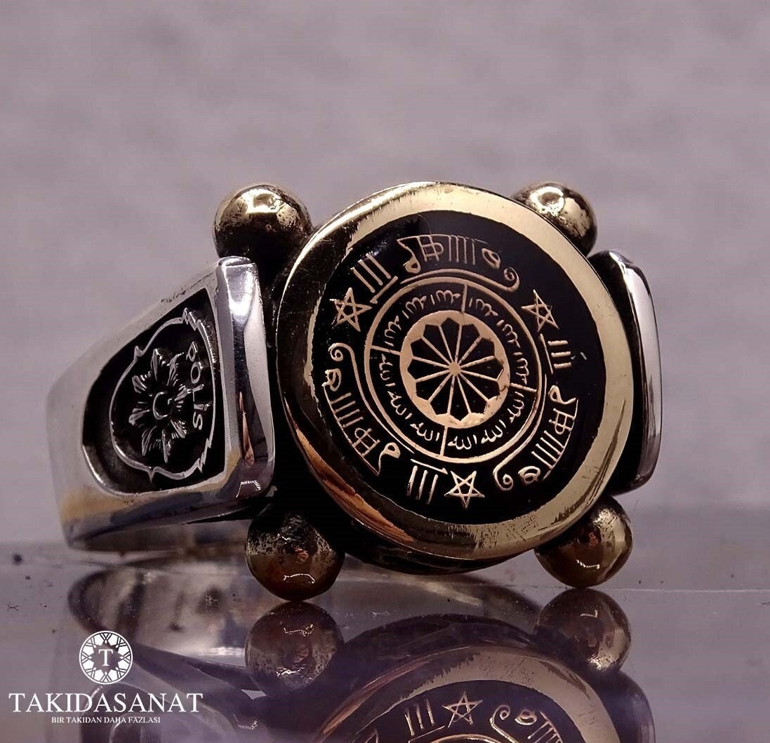 Personalization Police Crest Silver Ring, the Rose of Rufai, Special ...