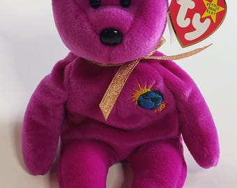 Vintage RARE Ty Beanie Baby &quot;Millenium&quot; Bear