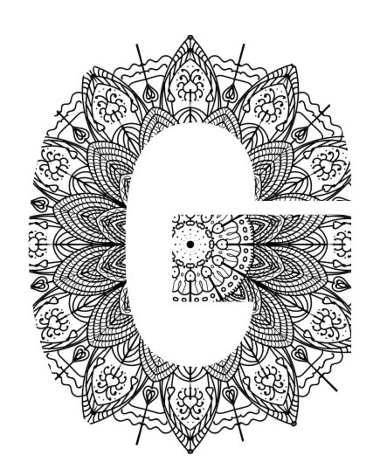Mandala Alphabet Letters. Printable Coloring in Pages. Cute - Etsy Canada
