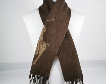 Ralph Lauren dirt fringe long stole