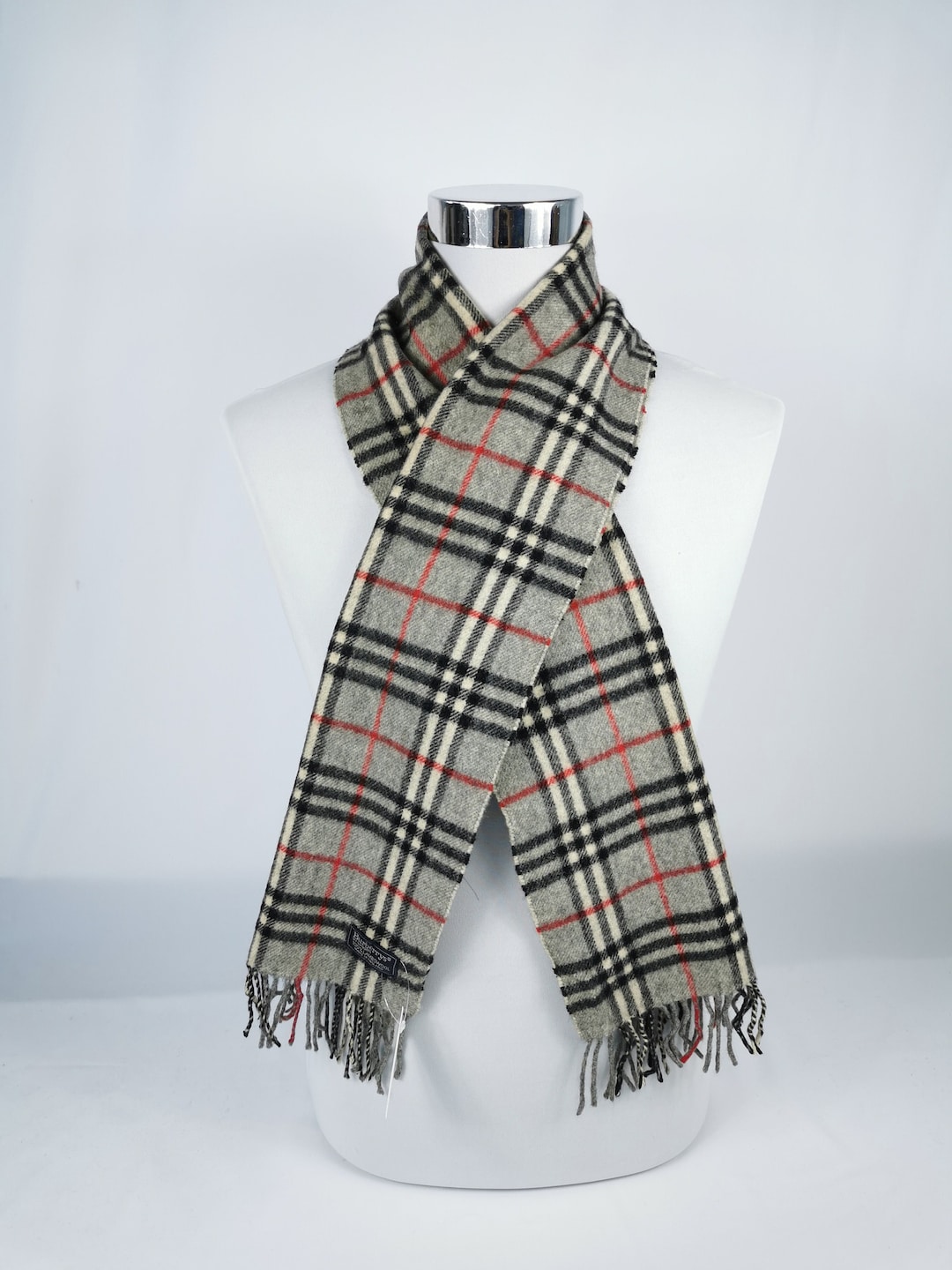 Burberry sciarpa marmitta nova check lana di agnello Italia