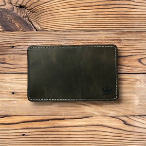 Modern Urban Leather Wallet, Anniversary, Birthday gift for dad, Gift For Him, Father, Husband image 2