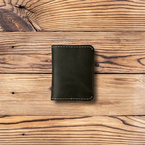 Modern Urban Leather Wallet, Anniversary, Birthday gift for dad, Gift For Him, Father, Husband image 3