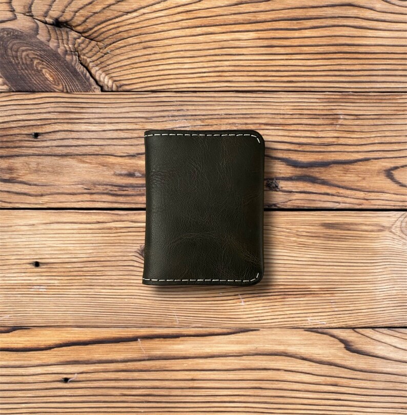 Modern Urban Leather Wallet, Anniversary, Birthday gift for dad, Gift For Him, Father, Husband image 3