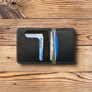 Modern Urban Leather Wallet, Anniversary, Birthday gift for dad, Gift For Him, Father, Husband image 1