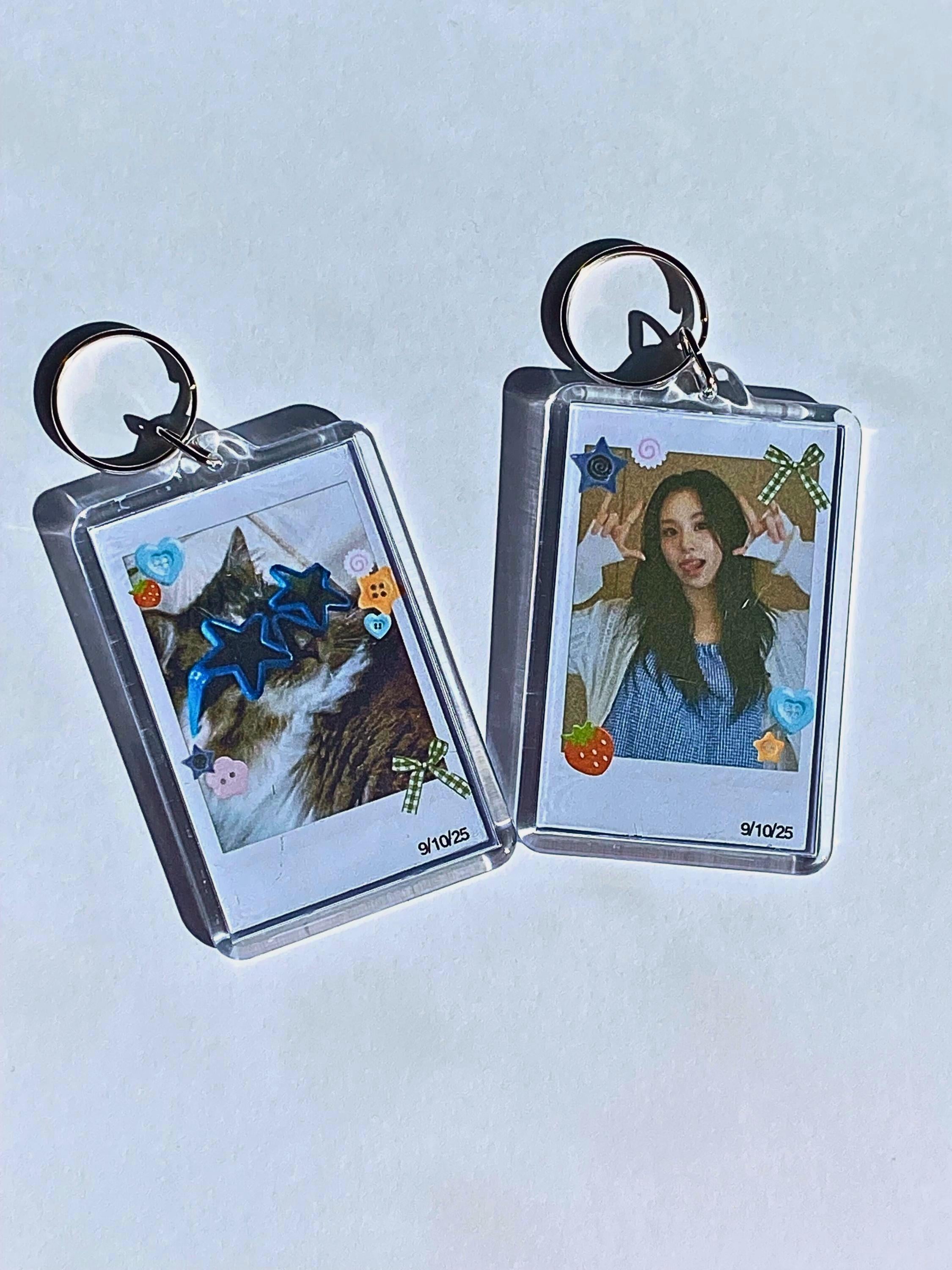 Custom Polaroid Keychain | Kpop, Phone Charm, Celebrity, Anime