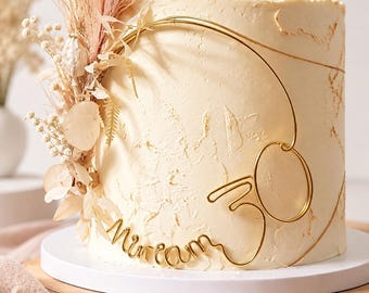 Bague décorative pour gâteau avec nom et numéro