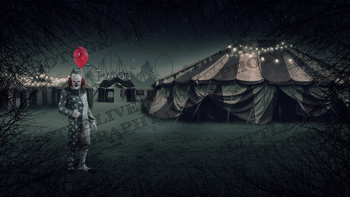 Zoom Meeting Backdrops, Halloween Background, Spooky Background, Foggy