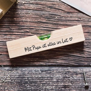 Wasserwaage Papa, Vatertagsgeschenk, Papa Geschenk, Geschenk Vatertag, Geschenke für Männer, Bester Papa, Geburtstag Papa