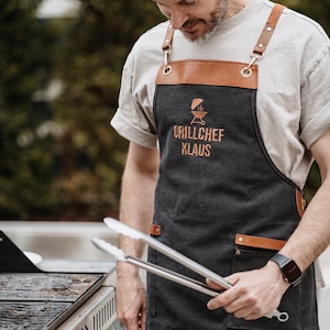 BBQ apron, Father's Day gift, personalized BBQ apron, men's BBQ apron, BBQ accessories, men's gift, dad gift, BBQ