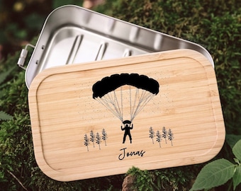 Gleitschirm, Fallschirm, Paragliding, Geschenke für Männer, Fallschirmsprung, Männergeschenke, Lunchbox personalisiert