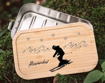 Ski, ski, cadeau ski, lunch box skieur, lunch box hommes, cadeaux homme, cadeaux pour hommes