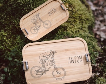 Geschenke für Männer, Fahrrad Geschenk, Mountainbike, Brotdose Fahrrad, Vatertag, Lunchbox Mann, Männergeschenke, Fahrrad