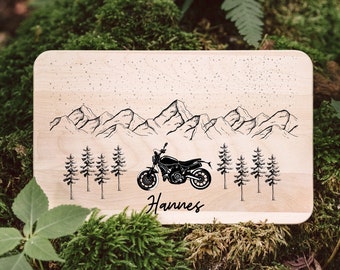 Cadeau moto, cadeaux homme, moto planche en bois, moto, cadeaux homme, fête des pères