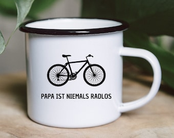 Vatertag, Papa Fahrrad, Papa Tasse, Geschenk Papa, Vatertag Tasse, Tasse personalisiert für Papa, Fahrrad Geschenk