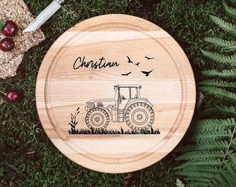 Tractor, birthday gift man, farmer gift, tractor breakfast board, gifts for farmers