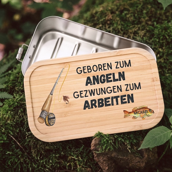 Angeln, Angler, Angeln Geschenk, Geschenke für Angler, Opa Geschenk, Fischer, Lunchbox Fisch