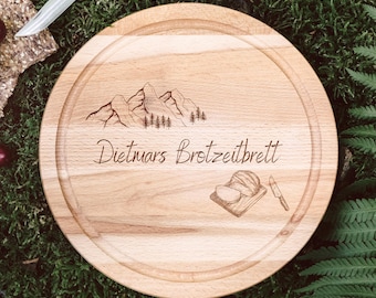 Brotzeitbrett, Frühstücksbrett personalisiert, Holzbrett personalisiert, Geschenke für Männer, Schneidebrett Männer