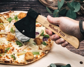 Pizza, spersonalizowany nóż do pizzy, prezenty dla mężczyzn, prezent na Dzień Ojca, tasak do pizzy, pomysły na prezenty dla mężczyzn