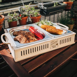 Warmhalteplatte Grill, Grillen Geschenk, Grill Accessories, Geschenke für Männer, Grill, Grillen, Vatertagsgeschenk, Vatertag