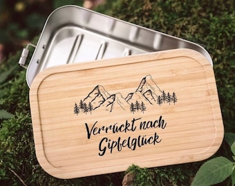 Brotdose Berge, Brotdose personalisiert, Wandern, Brotdose Erwachsene, Lunchbox personalisiert, Jausenbox, Vesperdose